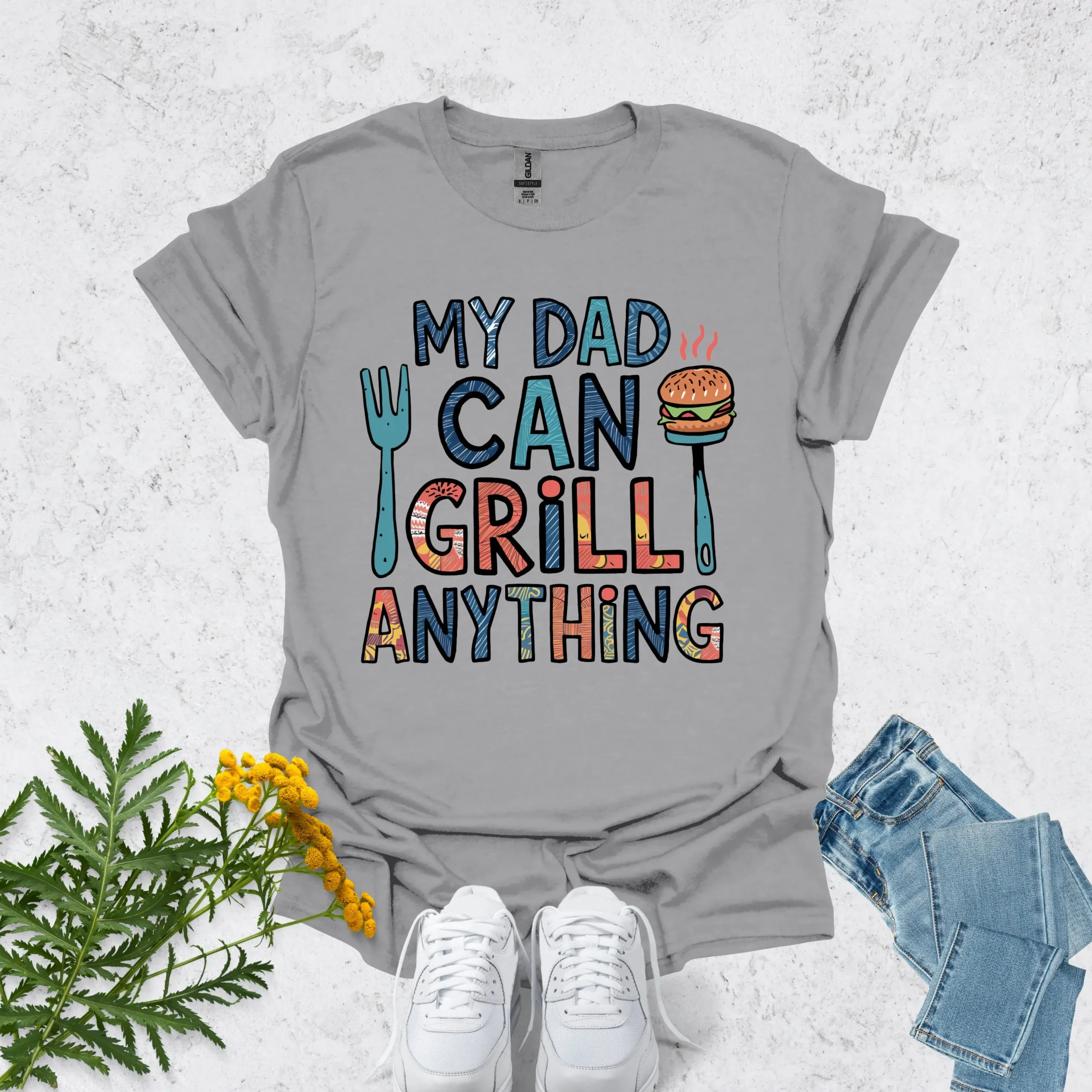 Top dad shirt | My Dad Can Grill Anything - Image 8