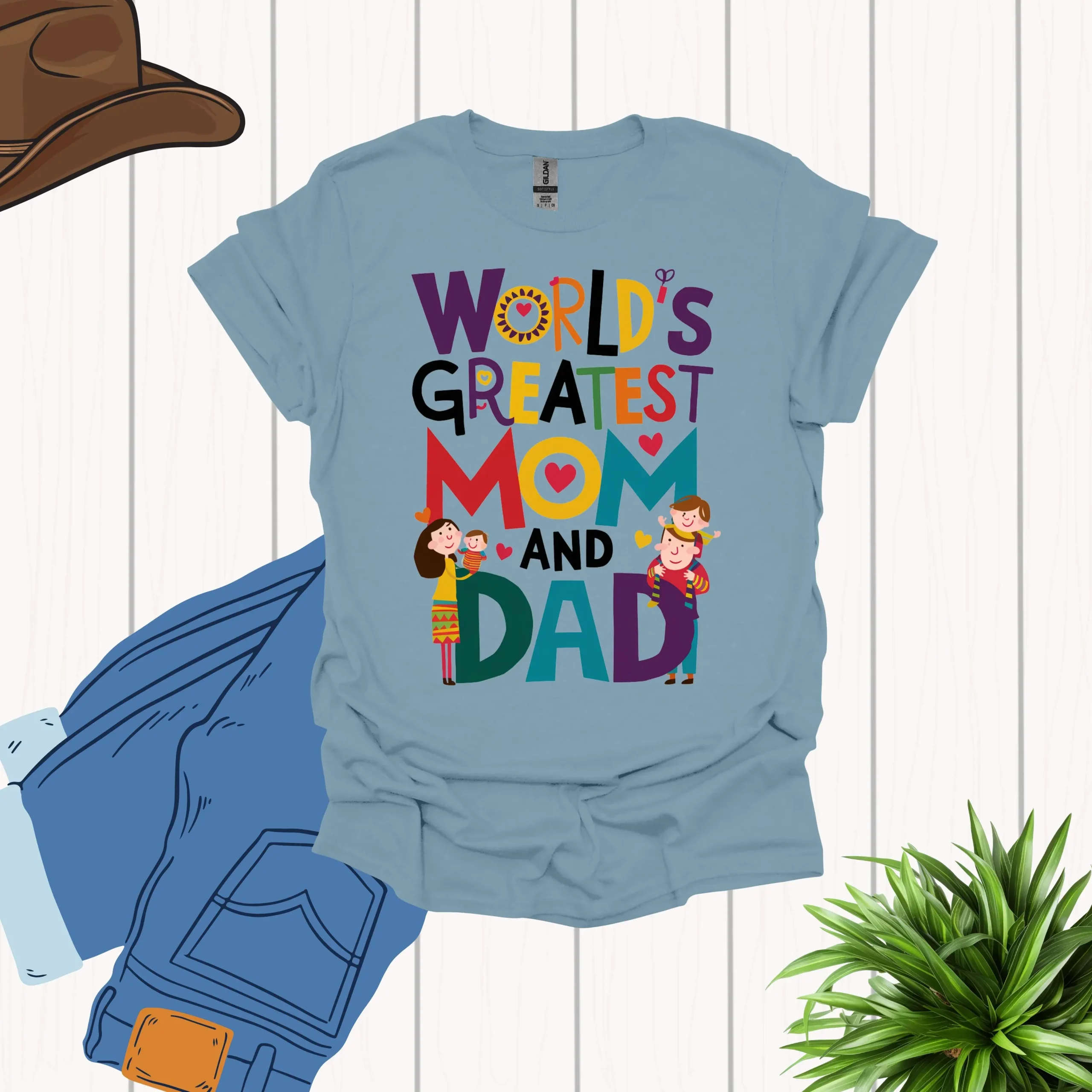 World Greatest Mom and Dad Shirt - Image 5