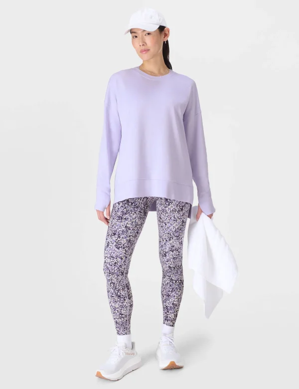 After Class Longline Sweatshirt - Heather Purple - Image 5