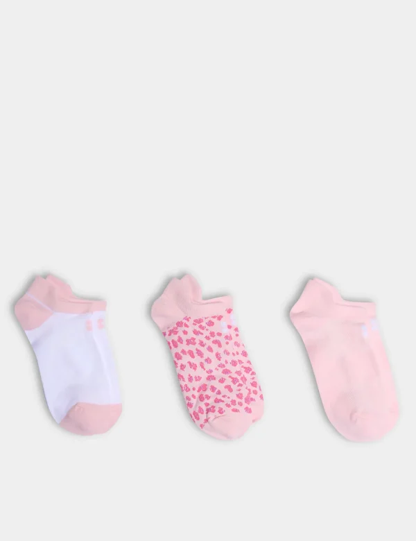Lightweight Trainer Socks 3 Pack - Nerine Pink