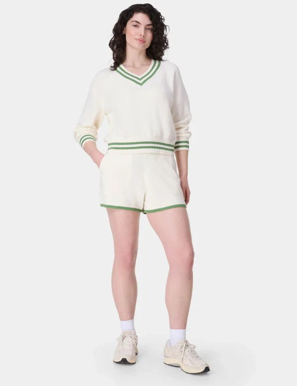 Off Court Knitted Short - Lily White - Image 5