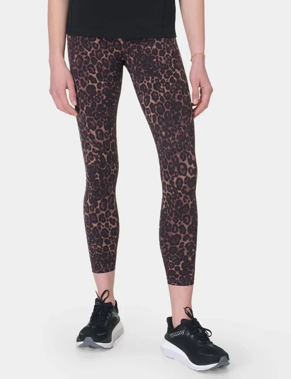 Power 7/8 Gym Leggings - Brown Wild Leopard Print