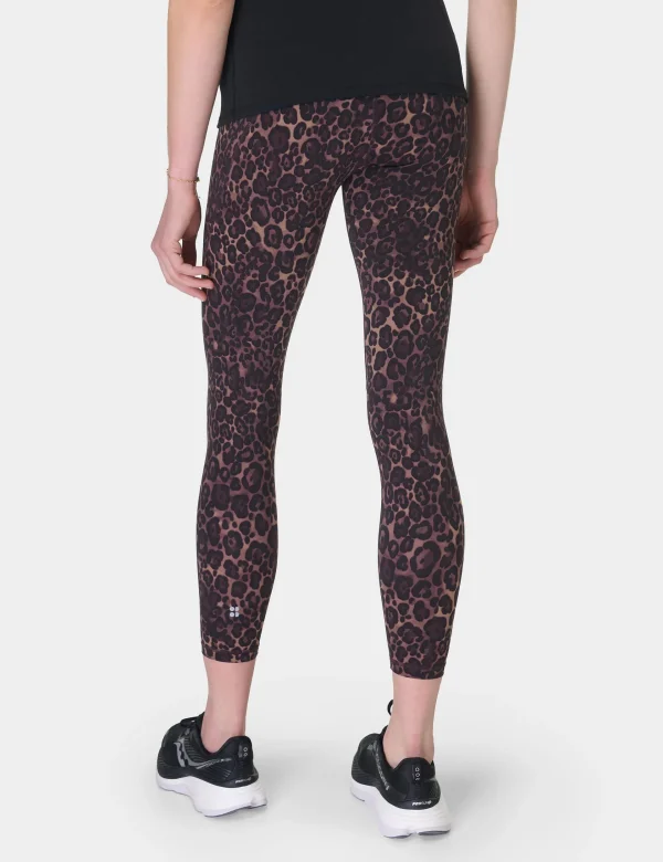 Power 7/8 Gym Leggings - Brown Wild Leopard Print - Image 2