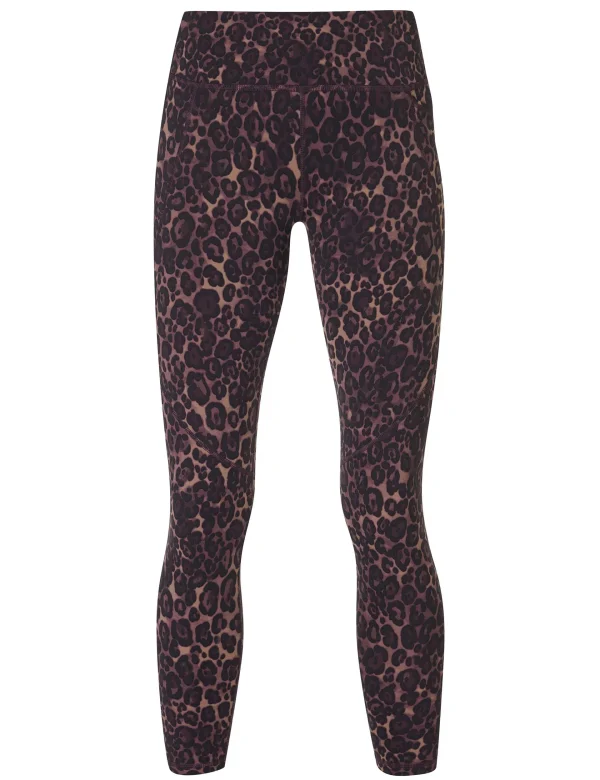 Power 7/8 Gym Leggings - Brown Wild Leopard Print - Image 8