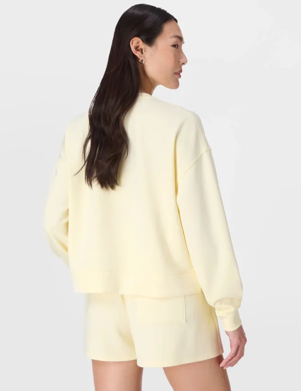 Sand Wash CloudWeight Sweatshirt - Buttercream Yellow - Image 2