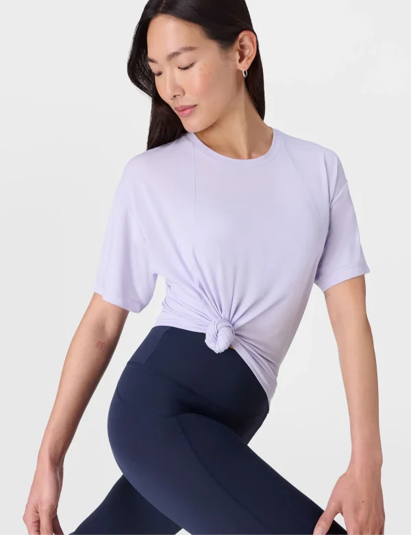 Soft Flow Studio T-Shirt - Heather Purple - Image 5