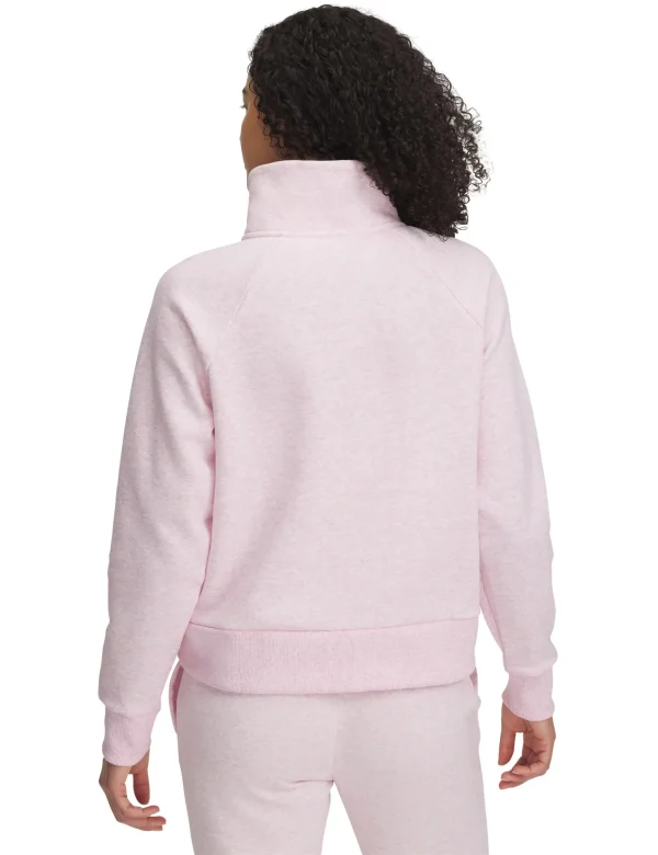 Rival Fleece 1/2 Zip - Prime Pink/White - Image 2