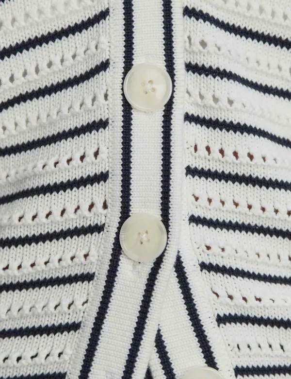 Antonia Relaxed Cardigan - White/Blue Nights - Image 5