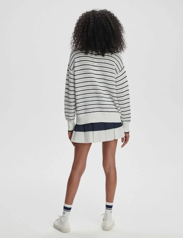 Antonia Relaxed Cardigan - White/Blue Nights - Image 7