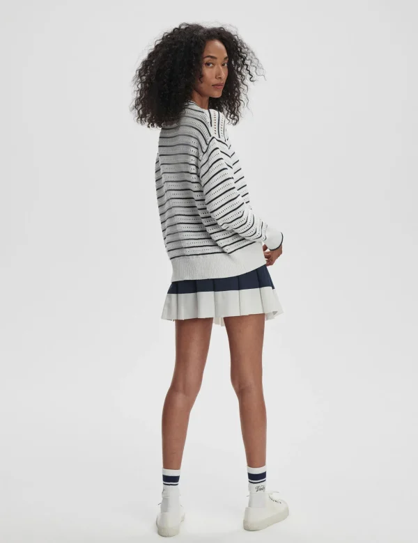 Antonia Relaxed Cardigan - White/Blue Nights - Image 8