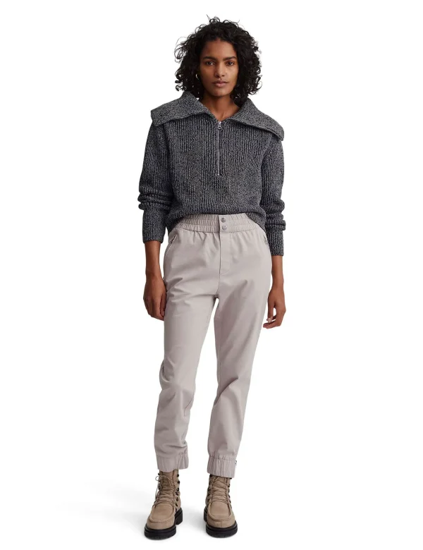 Elise Half-Zip Knit - Black - Image 3
