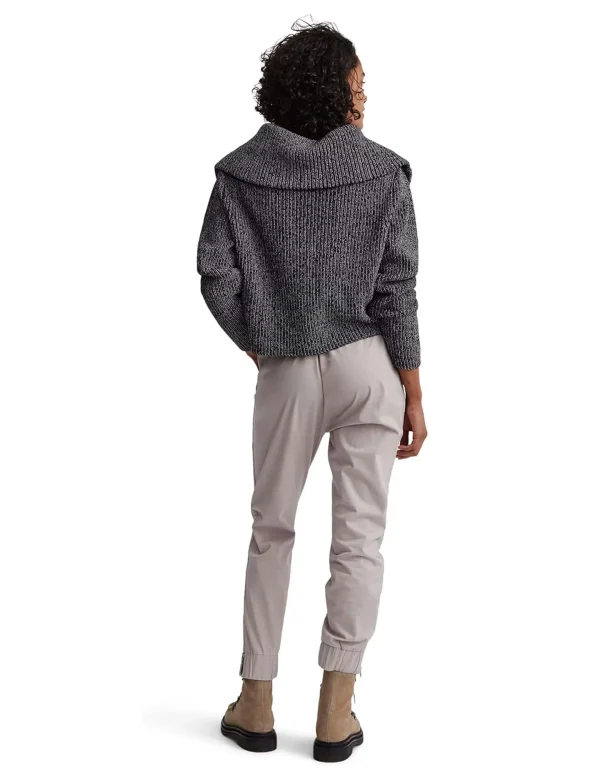 Elise Half-Zip Knit - Black - Image 4
