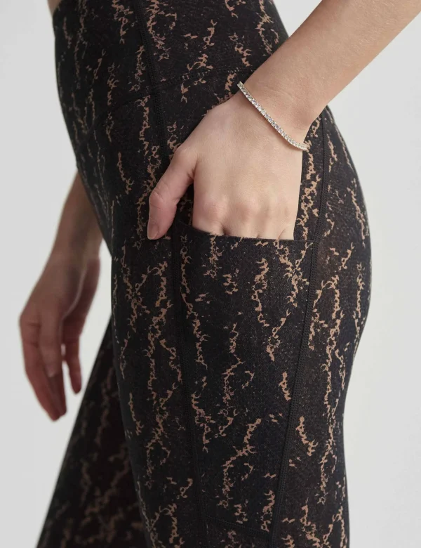Form High Waisted Pocket Legging 25" - Carob Fragment Snake - Image 3
