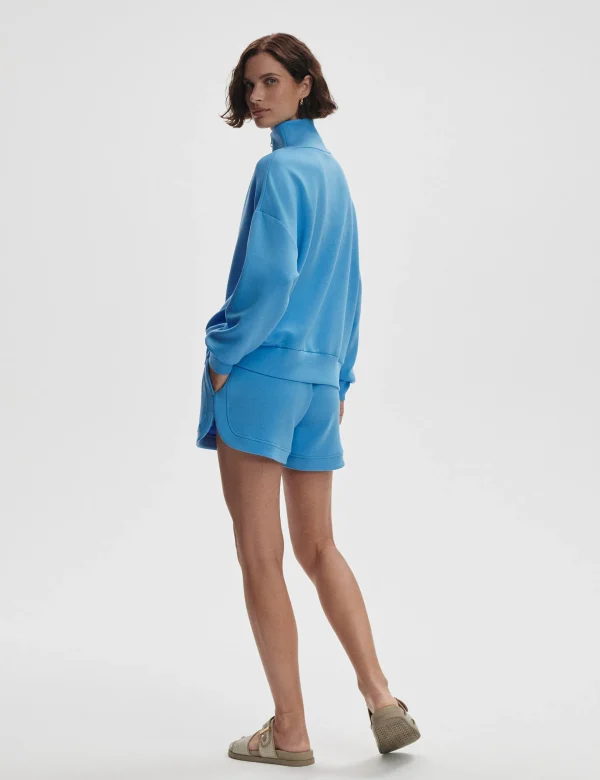 Hawley Half Zip Sweat - Azure Blue - Image 7