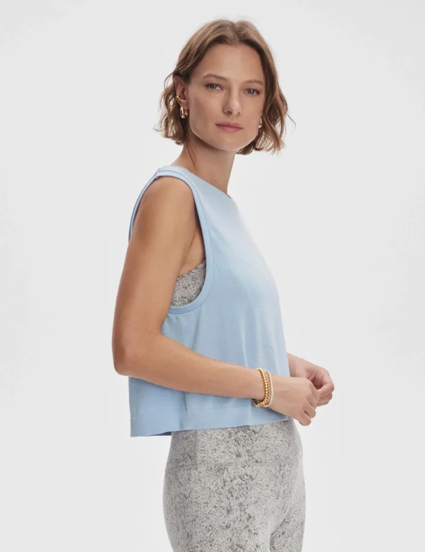 Page Seamless Crop Tank - Cashmere Blue - Image 3