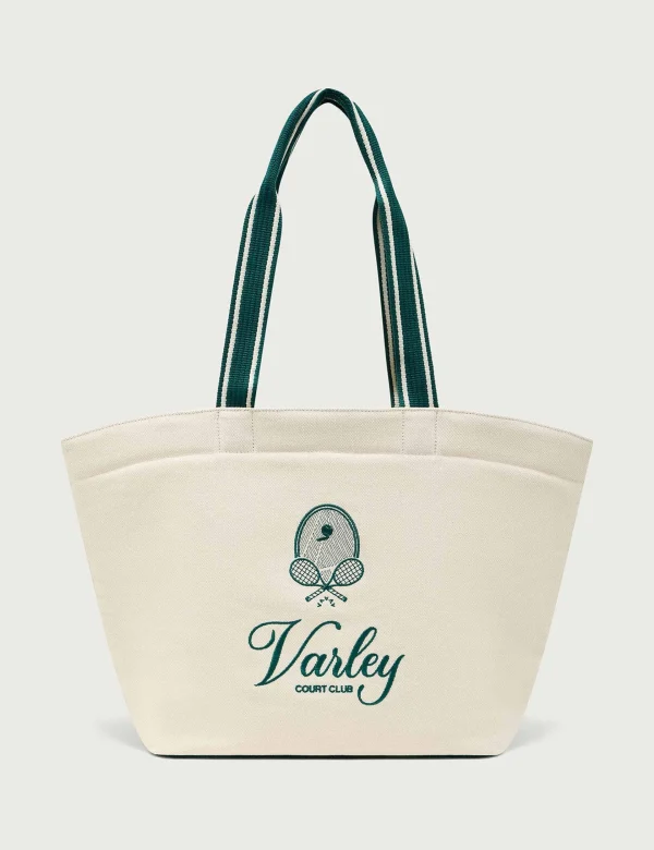 Robinson Canvas Club Tote Bag - Ivory/ Forest