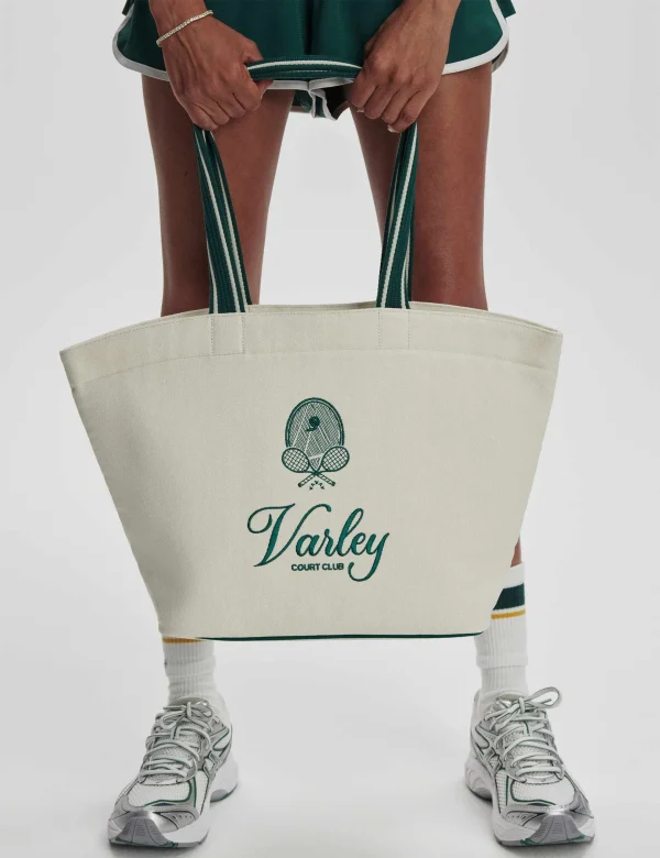 Robinson Canvas Club Tote Bag - Ivory/ Forest - Image 3
