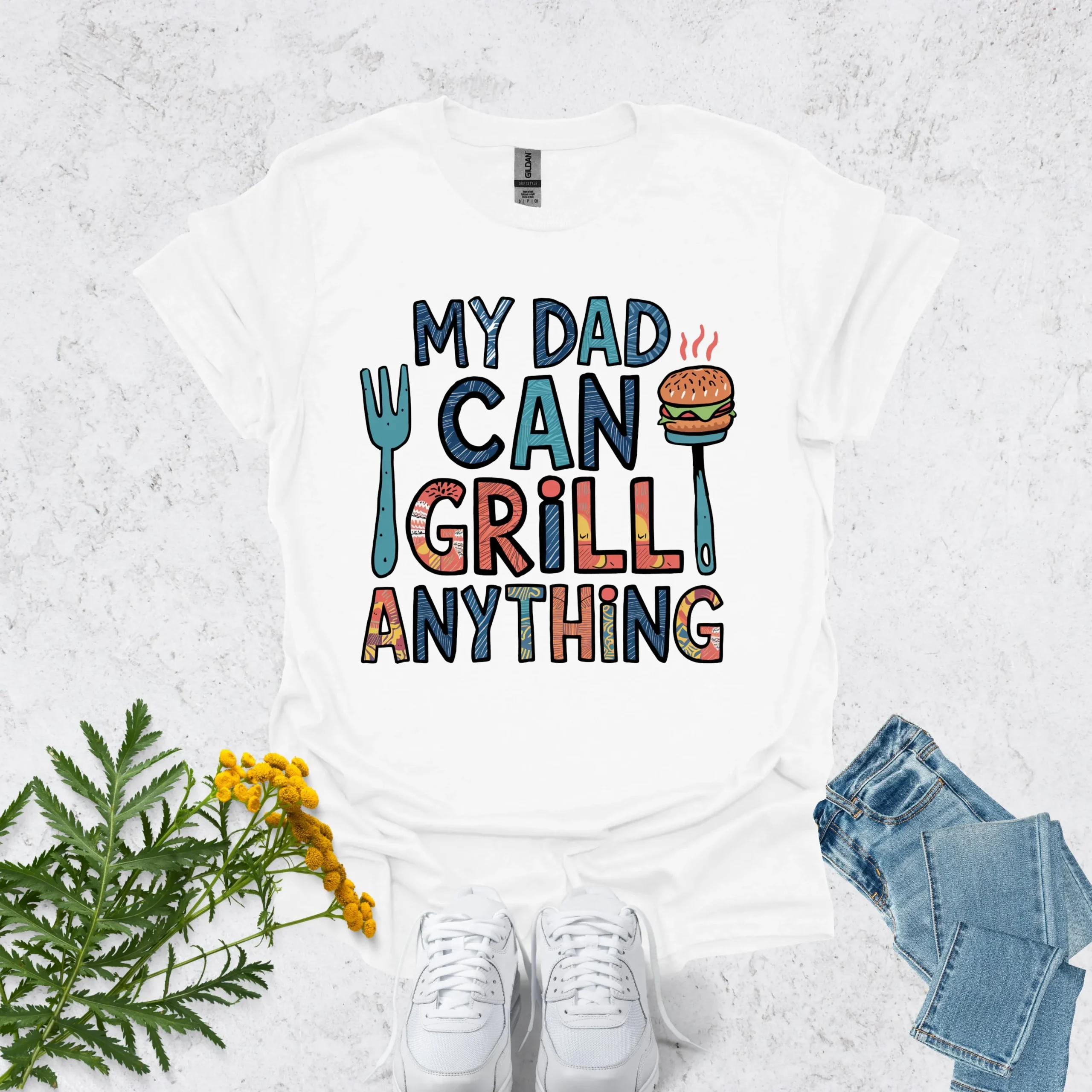 Top dad shirt | My Dad Can Grill Anything - Image 6