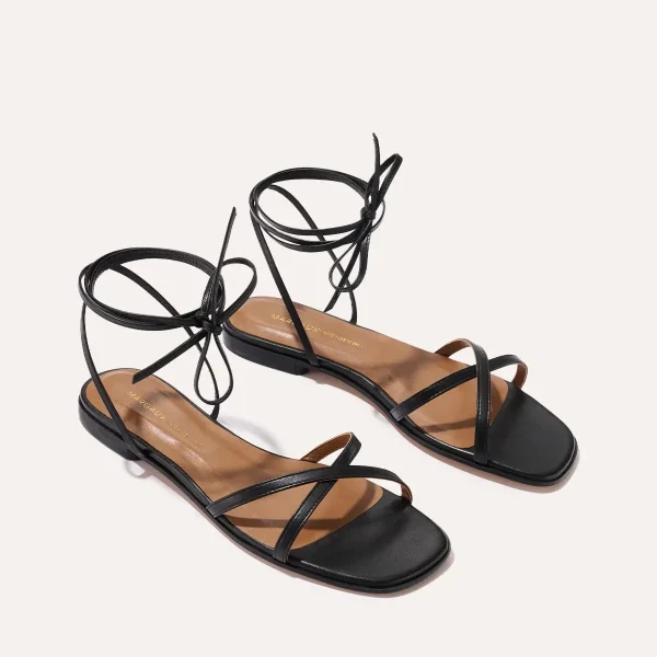 The Wrap Sandal - Black Nappa - Image 3