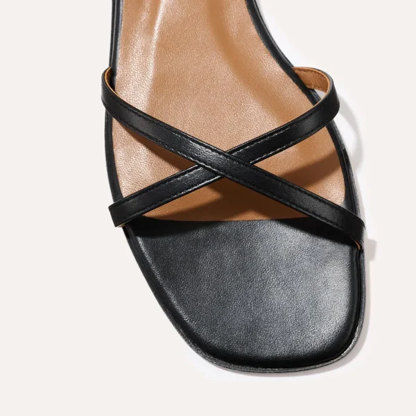 The Wrap Sandal - Black Nappa - Image 6
