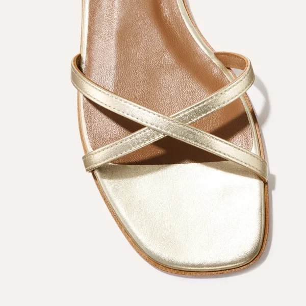 The Wrap Sandal - Champagne Nappa - Image 6