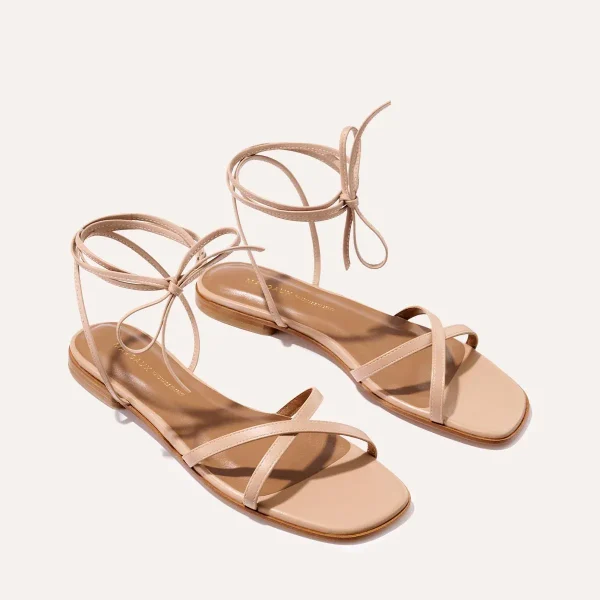 The Wrap Sandal - Rose Nappa - Image 3