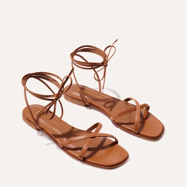 The Wrap Sandal - Saddle Nappa - Image 3