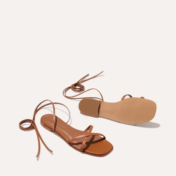 The Wrap Sandal - Saddle Nappa - Image 5