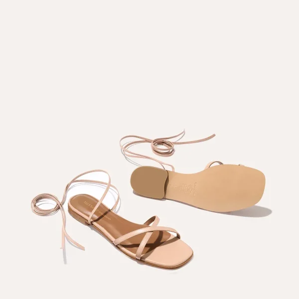 The Wrap Sandal - Rose Nappa - Image 5