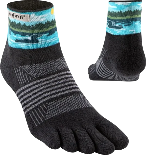 Injinji Artist Designed Women's Mini Crew Coolmax - Loon - Image 2