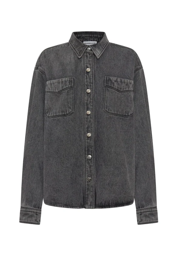 THE BLAKE GREY DENIM SHIRT - Image 6