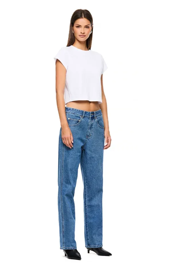 THE XAVIER MID BLUE JEAN - Image 3