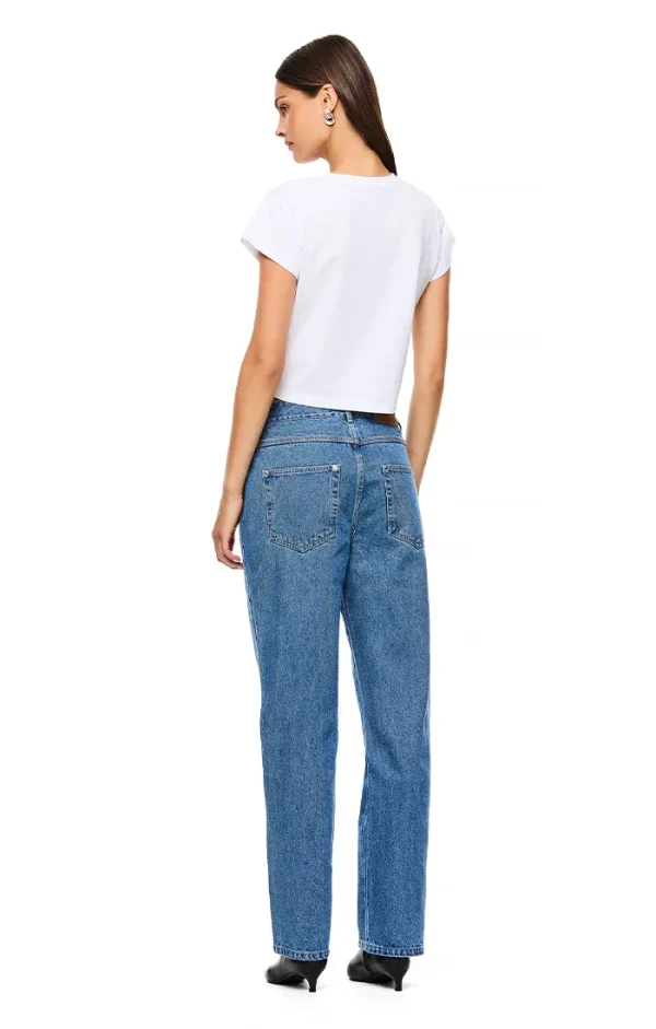 THE XAVIER MID BLUE JEAN - Image 5