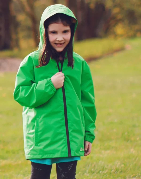 Children's Waterproof Shell Jacket, Valley Green - Image 4