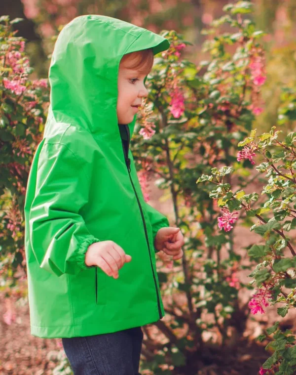 Children's Waterproof Shell Jacket, Valley Green - Image 5