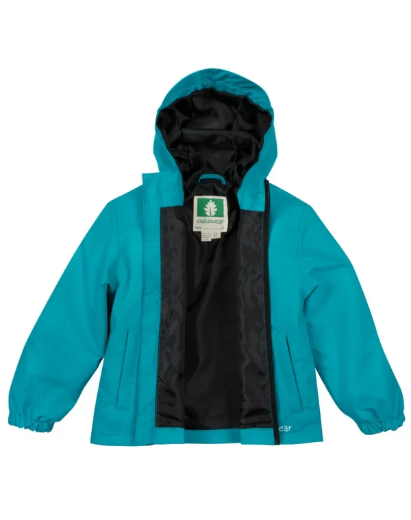 Children's Waterproof Shell Jacket, Glacier Blue - Image 2