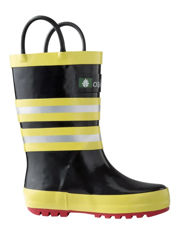 Fireman Rescue Loop Handle Rubber Rain Boots - Image 2