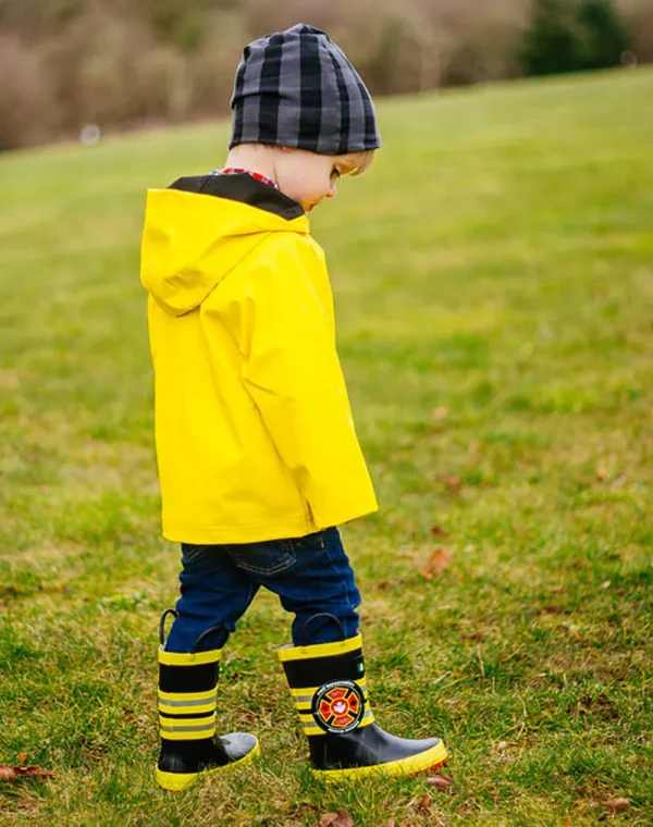 Fireman Rescue Loop Handle Rubber Rain Boots - Image 8