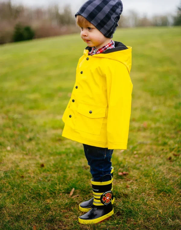 Fireman Rescue Loop Handle Rubber Rain Boots - Image 9