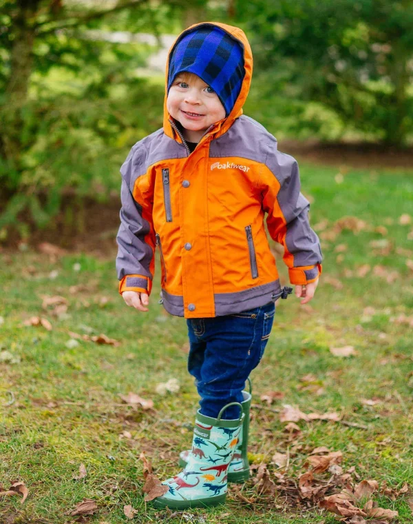 Earthy Dinosaurs Loop Handle Rubber Rain Boots - Image 8
