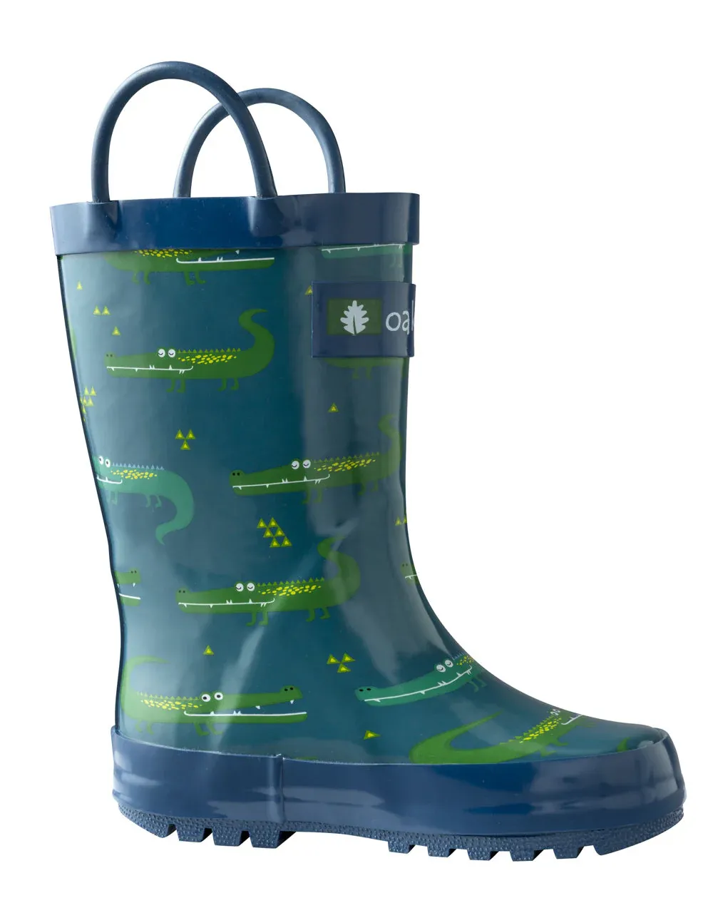 Crocodiles Loop Handle Rubber Rain Boots - Image 2