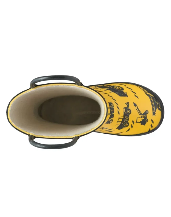 Construction Vehicles Loop Handle Rubber Rain Boots - Image 3