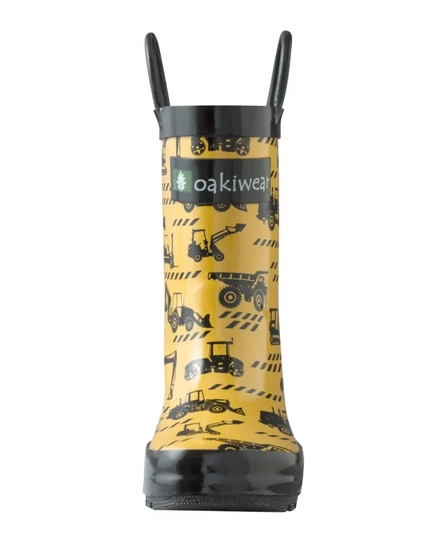 Construction Vehicles Loop Handle Rubber Rain Boots - Image 5