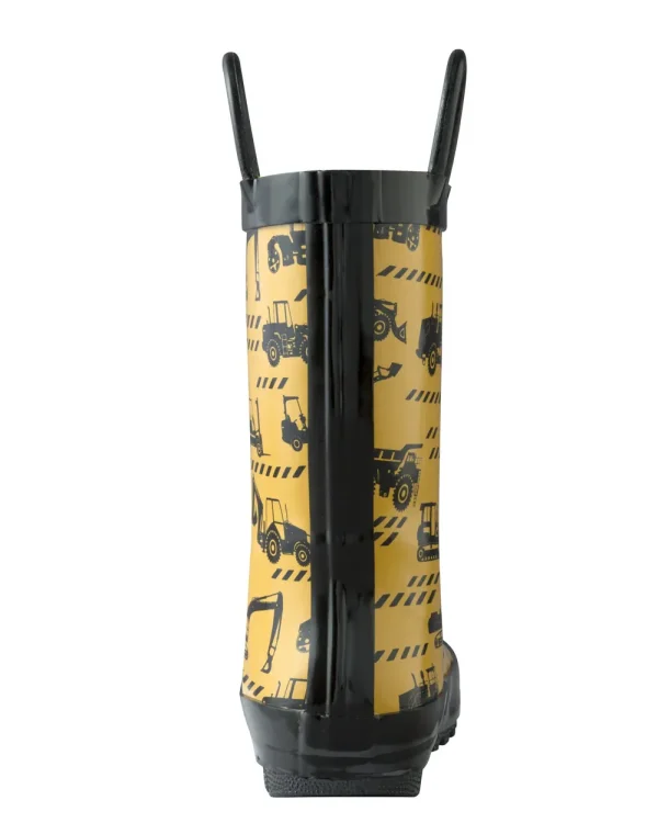Construction Vehicles Loop Handle Rubber Rain Boots - Image 6