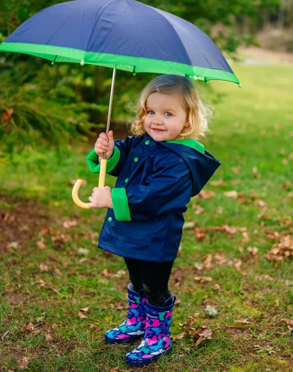 Bright Butterflies Loop Handle Rubber Rain Boots - Image 9