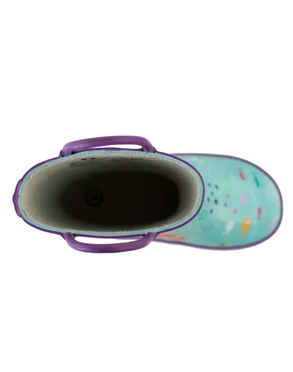 Mermaids Loop Handle Rubber Rain Boots - Image 3
