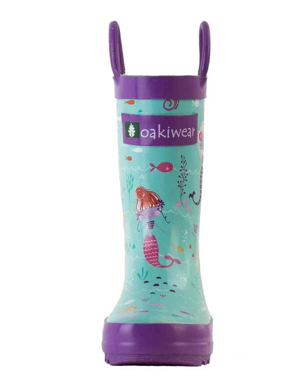 Mermaids Loop Handle Rubber Rain Boots - Image 5