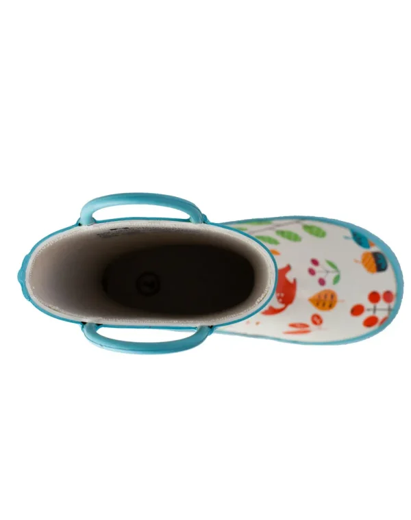 Forest Animals Loop Handle Rubber Rain Boots - Image 3