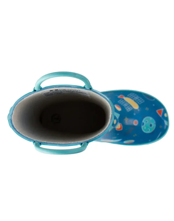 Outer Space Loop Handle Rubber Rain Boots - Image 3