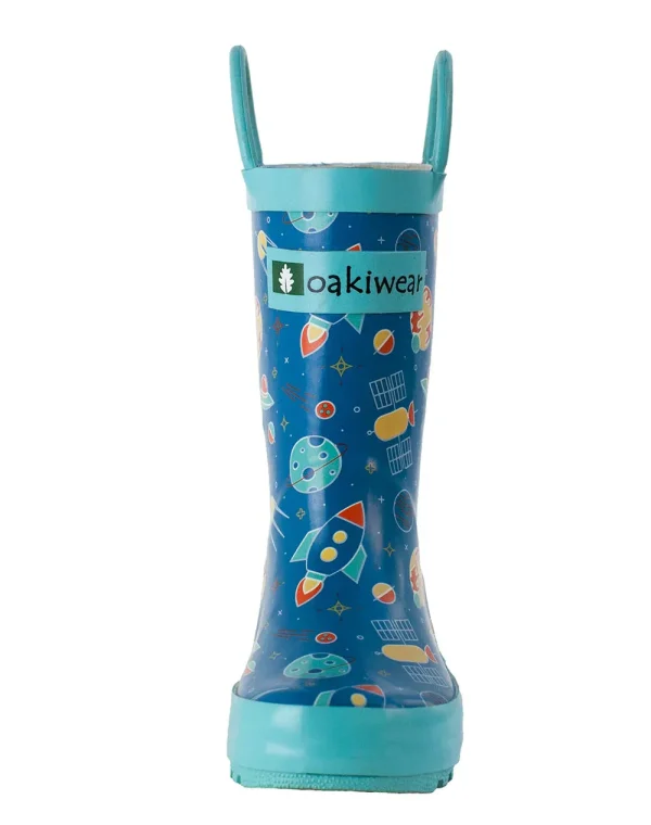 Outer Space Loop Handle Rubber Rain Boots - Image 5